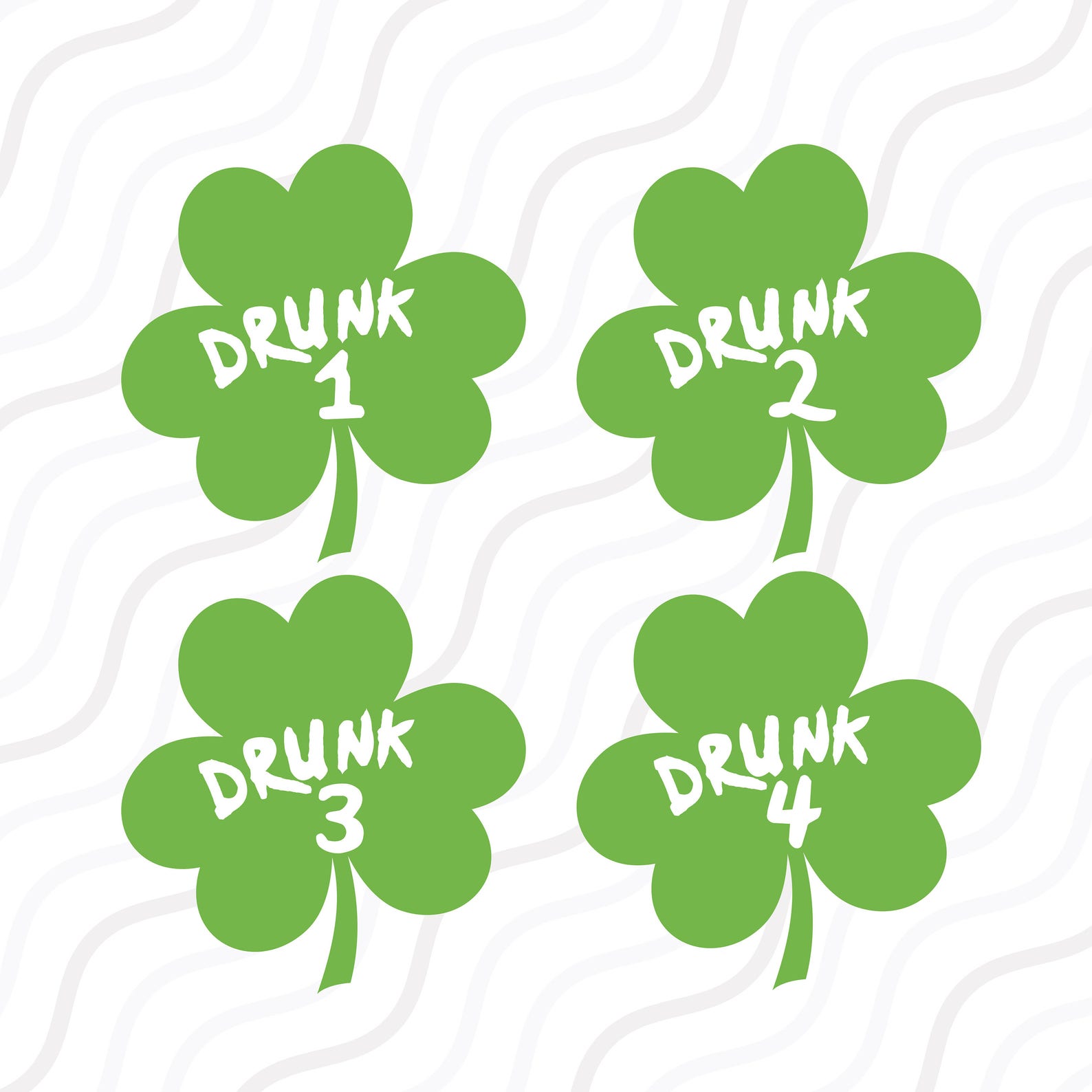 Drunk 1 2 3 4 SVG,Drunk SVG, shamrock svg,St Patrick's SVG Cut table D...