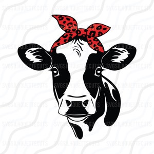 Cow Head SVG: Farm Animal Cut File for Cricut & Silhouette (Digital Download)