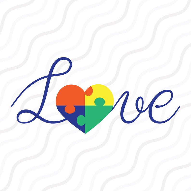 Download Love Autism SVG Autism Awareness svg Autism Heart SVG Cut ...
