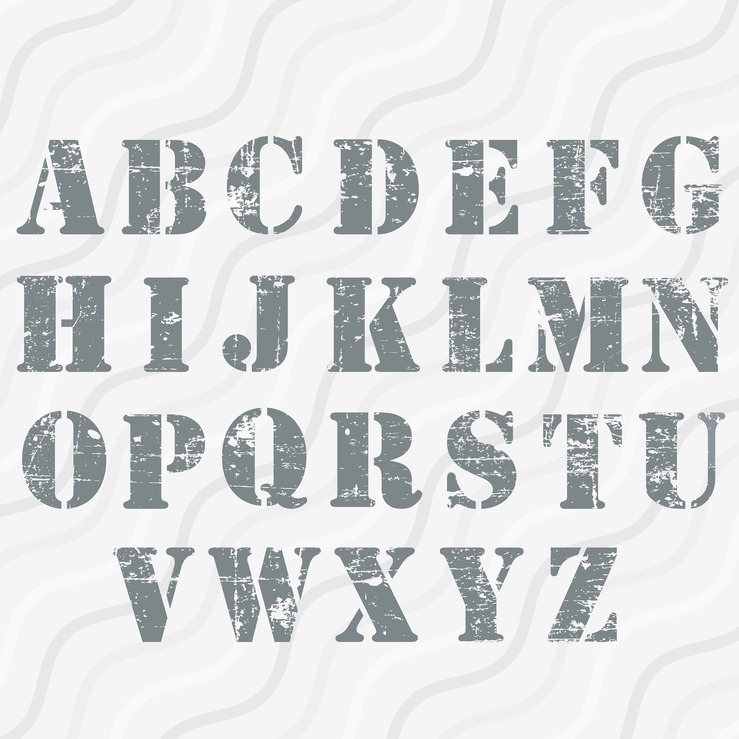 Download Distressed Alphabet Svg Grunge Alphabet Alphabet Svg Etsy