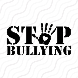 Stop Bulling SVG, Anti-Bullying SVG, Unity SVG Cut table Design,svg,dxf,png Use With Silhouette Studio & Cricut_Instant Download