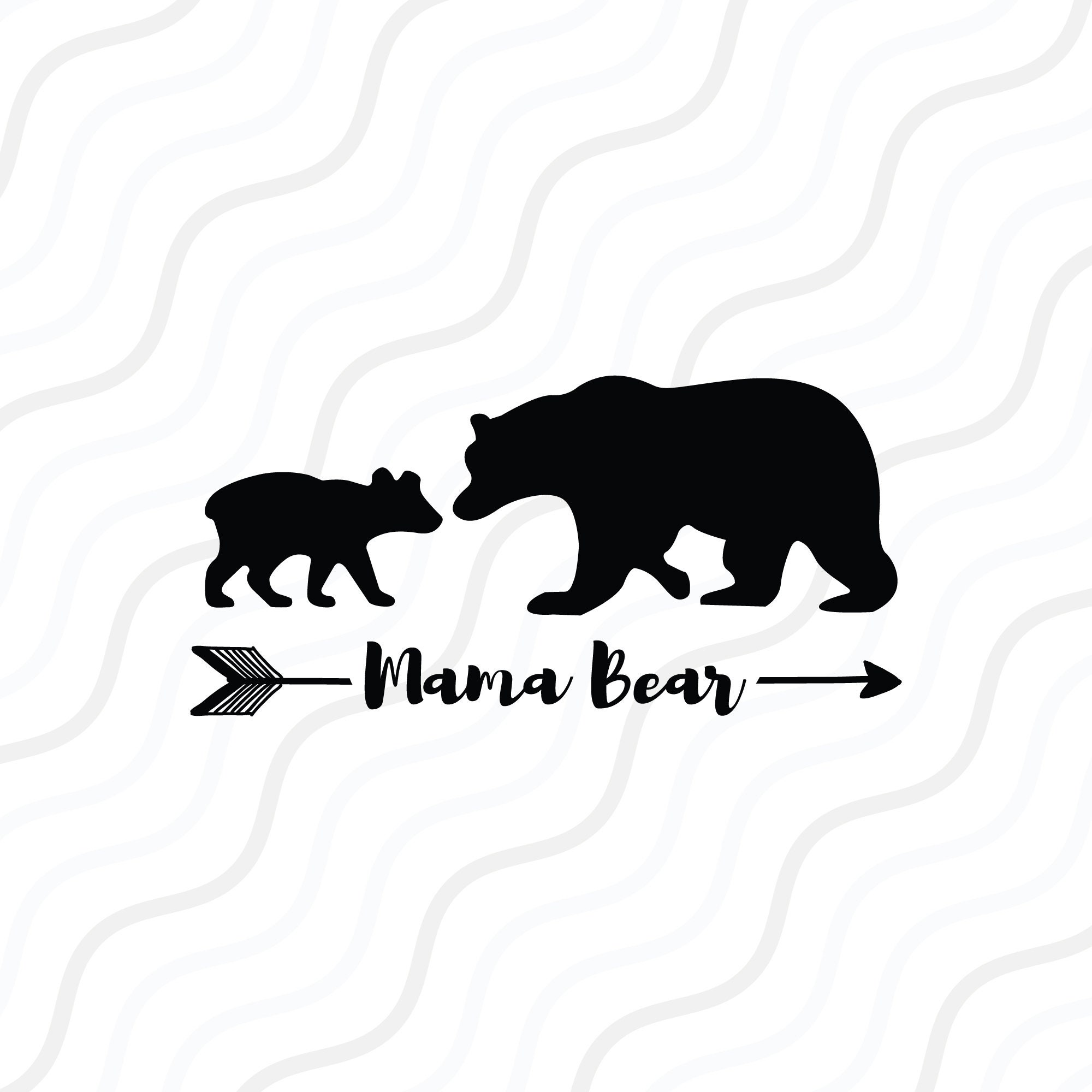 Mama Bear and Baby Bear SVG, Mama Bear SVG, Bear Svg, Mother's Day  Svg,dxf,png Use With Silhouette Studio & Cricut_instant Download 