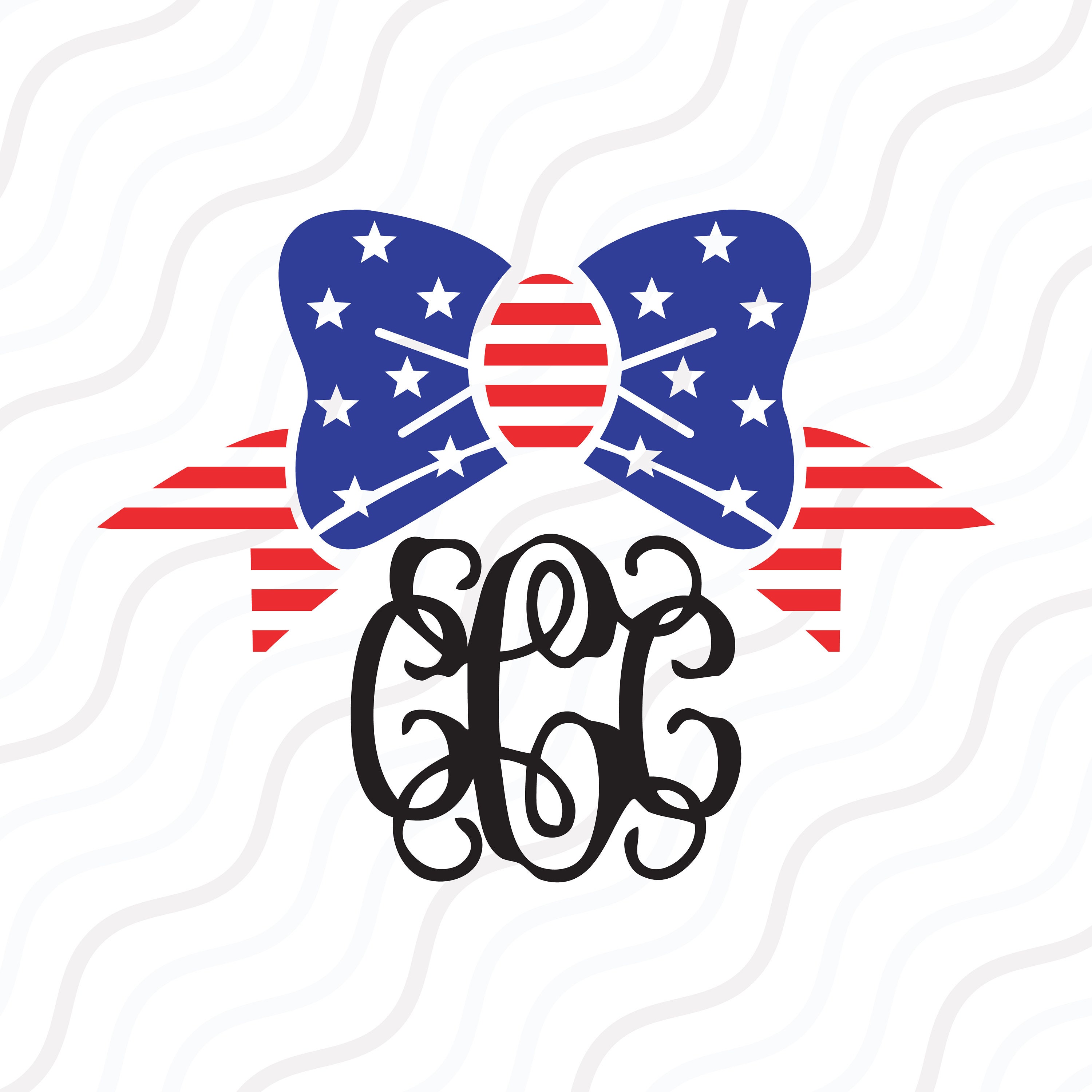 4th of July Bow SVG Fourth of July svg Bow SVG Cut table Etsy