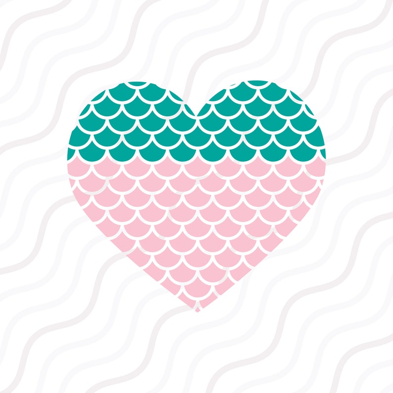 Mermaid Heart Svg Mermaid At Heart Svg Mermaid Svg Mermaid Etsy