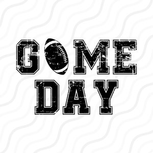 Game Day Football SVG Cut File: Cricut & Silhouette (Digital Download)