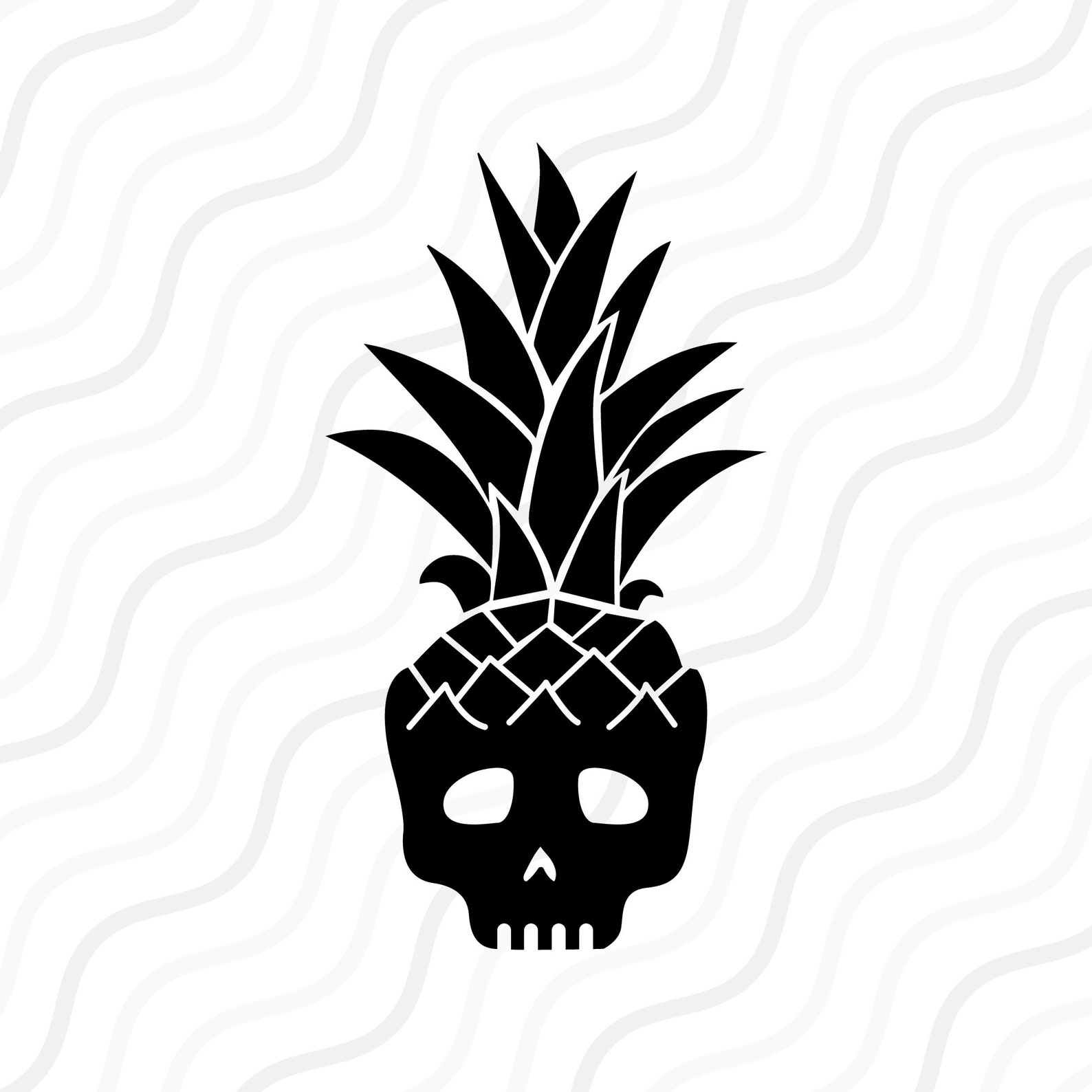 Pineapple Skull SVG Skull Svg Pineapple Svg Fruit SVG Cut Etsy
