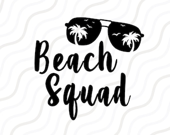 Beach Squad SVG, strandsvg, sommarsvg, tjejresa SVG Klipp ut tabelldesign, svg, dxf, png Använd med Silhouette Studio och Cricut_Digital nedladdning