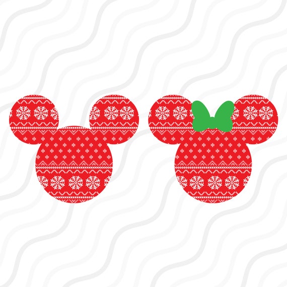 Mickey Christmas Sweater SVG Disney Christmas SVG Cut ...