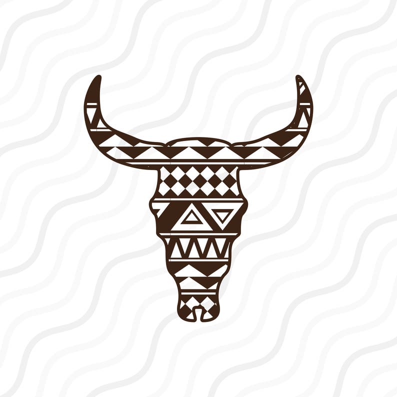 Download Bull Skull Svg Cow Skull Svg Cut Table Design Svg Dxf Png Use With Silhouette Studio Cricut Instant Download Aztec Bull Skull Svg Collage Visual Arts Tripod Ee