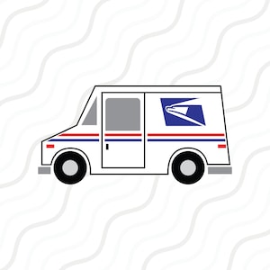 Download Peace Love Usps Sublimation Design Mail Truck Clipart Etsy