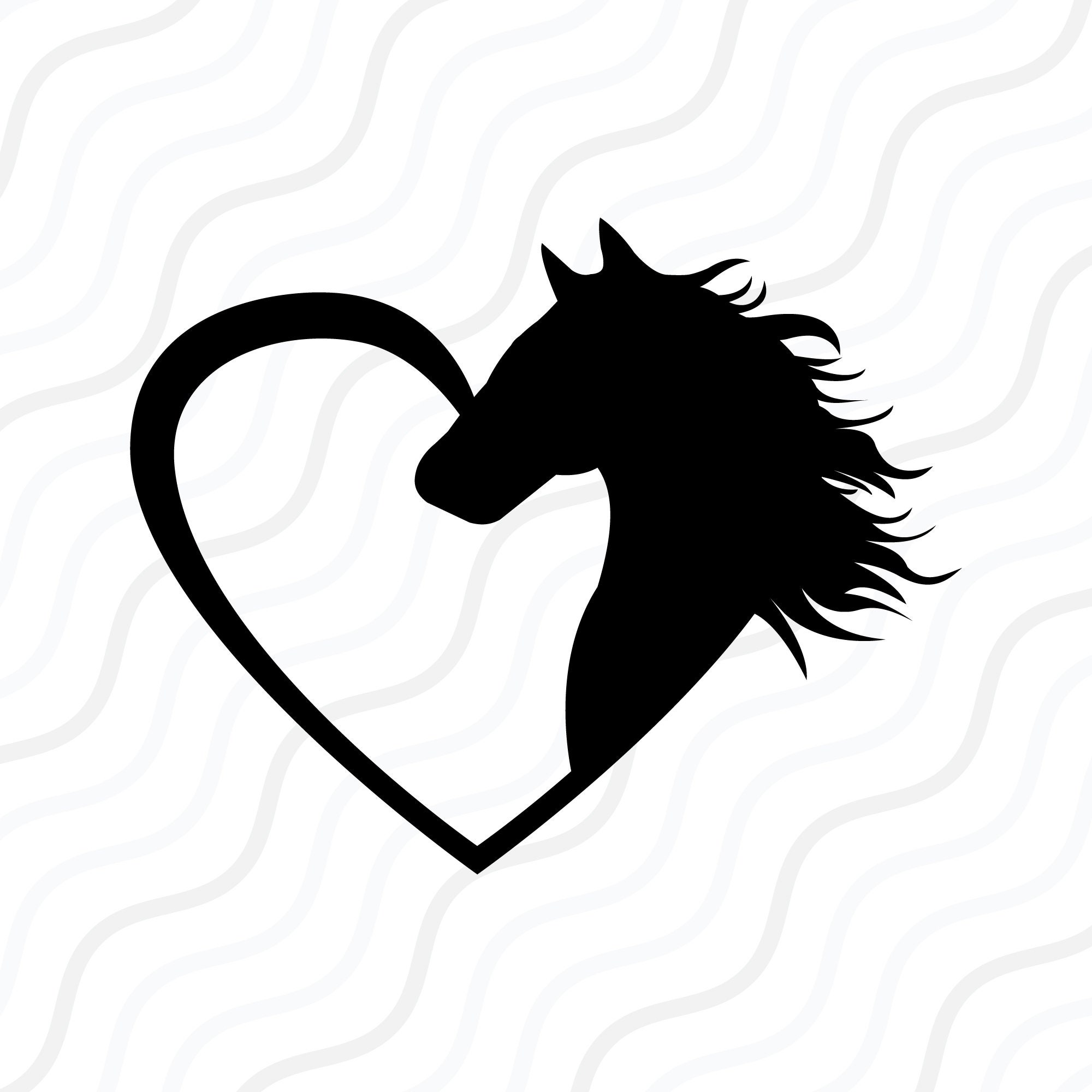 Horse Heart SVG Horse SVG Horse Heart Silhouettes SVG Cut Etsy Finland
