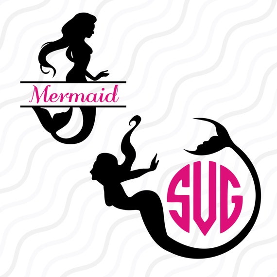 Free Free 151 Mermaid Split Monogram Svg SVG PNG EPS DXF File