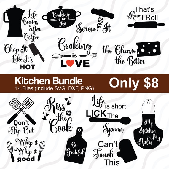 Funny Kitchen Svg Quotes Cooking Sayings Bundle Png Cutting -  Sweden