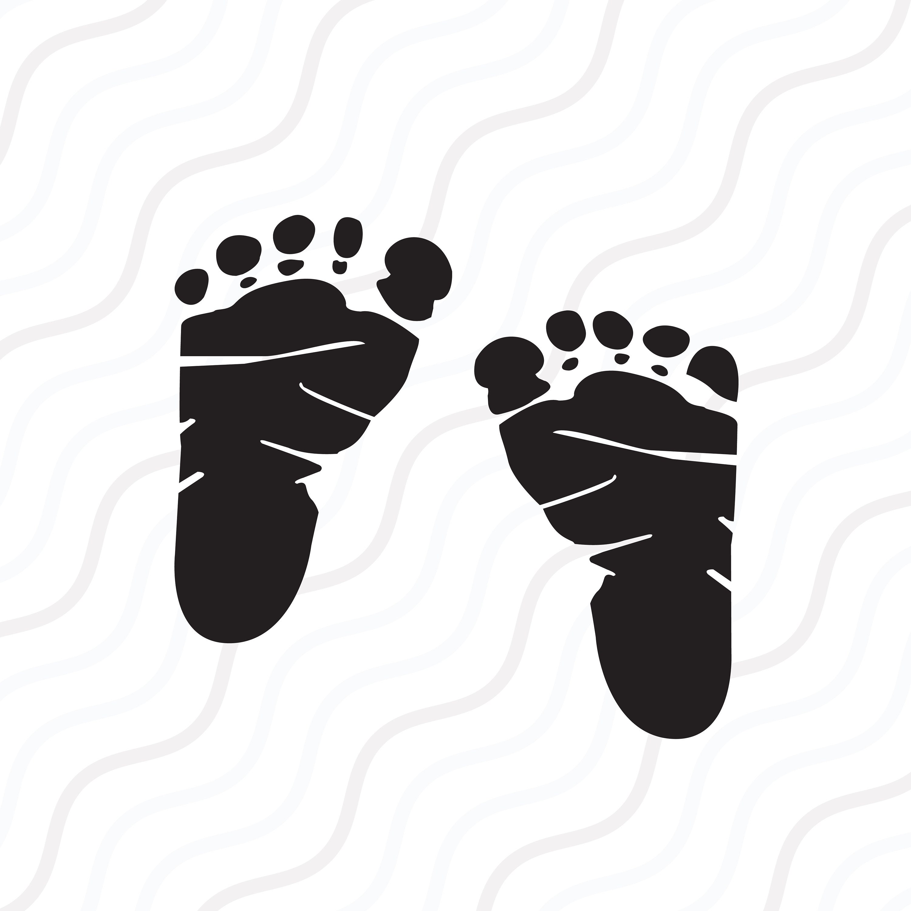 Download Baby Feet Svg Baby Footprint Svg Baby Svg Cut Table Etsy