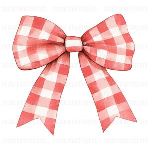 Roter Gingham PNG, rot karierte Schleife Png, kokett Schleife Png, rot kokett Schleife Png, Gingham Schleife Png, rote Schleife Sublimationsentwurf