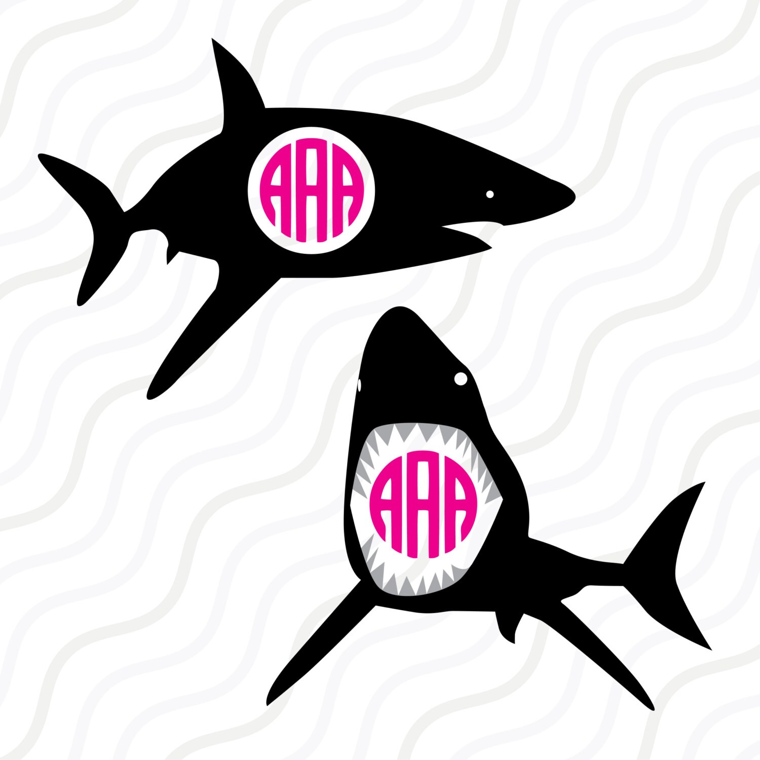 Free Free 276 Shark Monogram Svg SVG PNG EPS DXF File