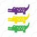 mardi gras gator svg