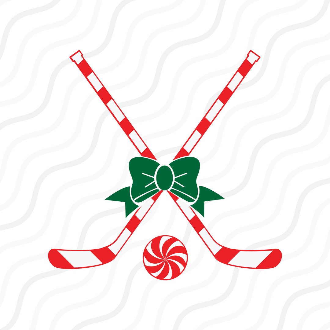 Candy Cane Hockey Stick SVG, Hockey Svg, Christmas SVG Cut Table Design
