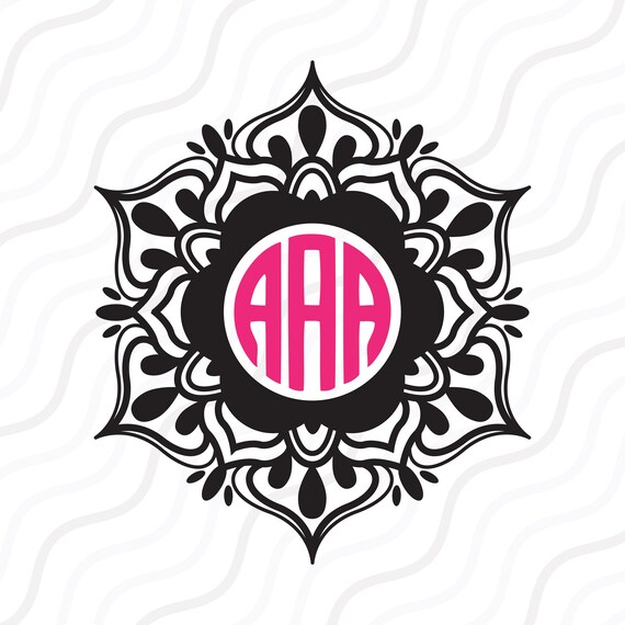 Download Mandala SVG Mandala Monogram Mandala Circle Monogram SVG ...