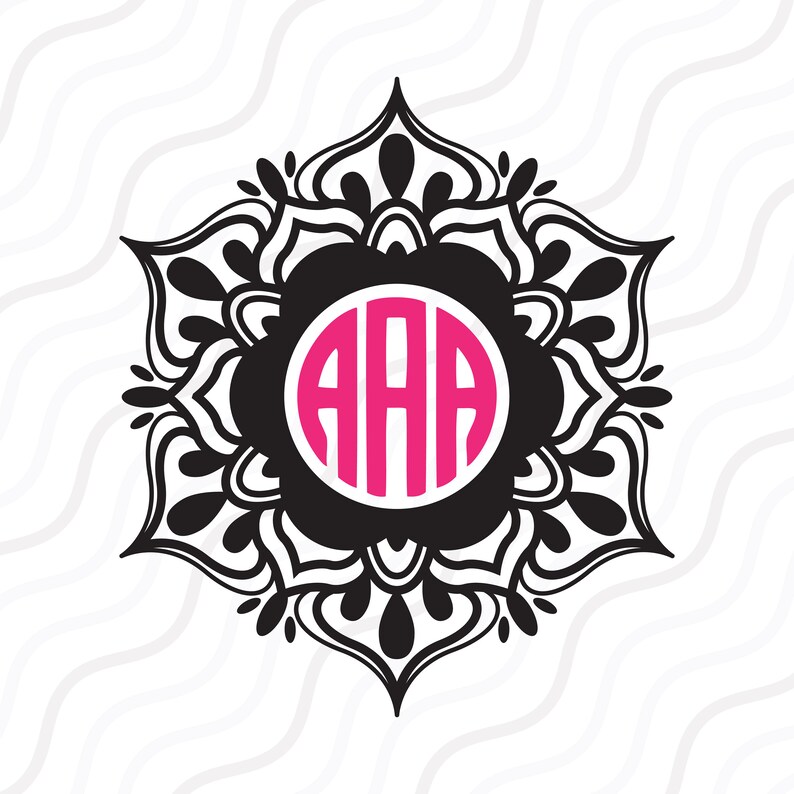 Download Mandala Circle Monogram Svg Cut Table Design Svg Dxf Png Use With Silhouette Studio Cricut Instant Download Mandala Monogram Mandala Svg Collage Craft Supplies Tools Delage Com Br