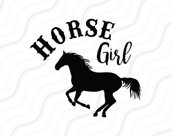 Horse Girl SVG, Horse Lover SVG Cut table Design,svg,dxf,png Use With Silhouette Studio & Cricut_Digital Download