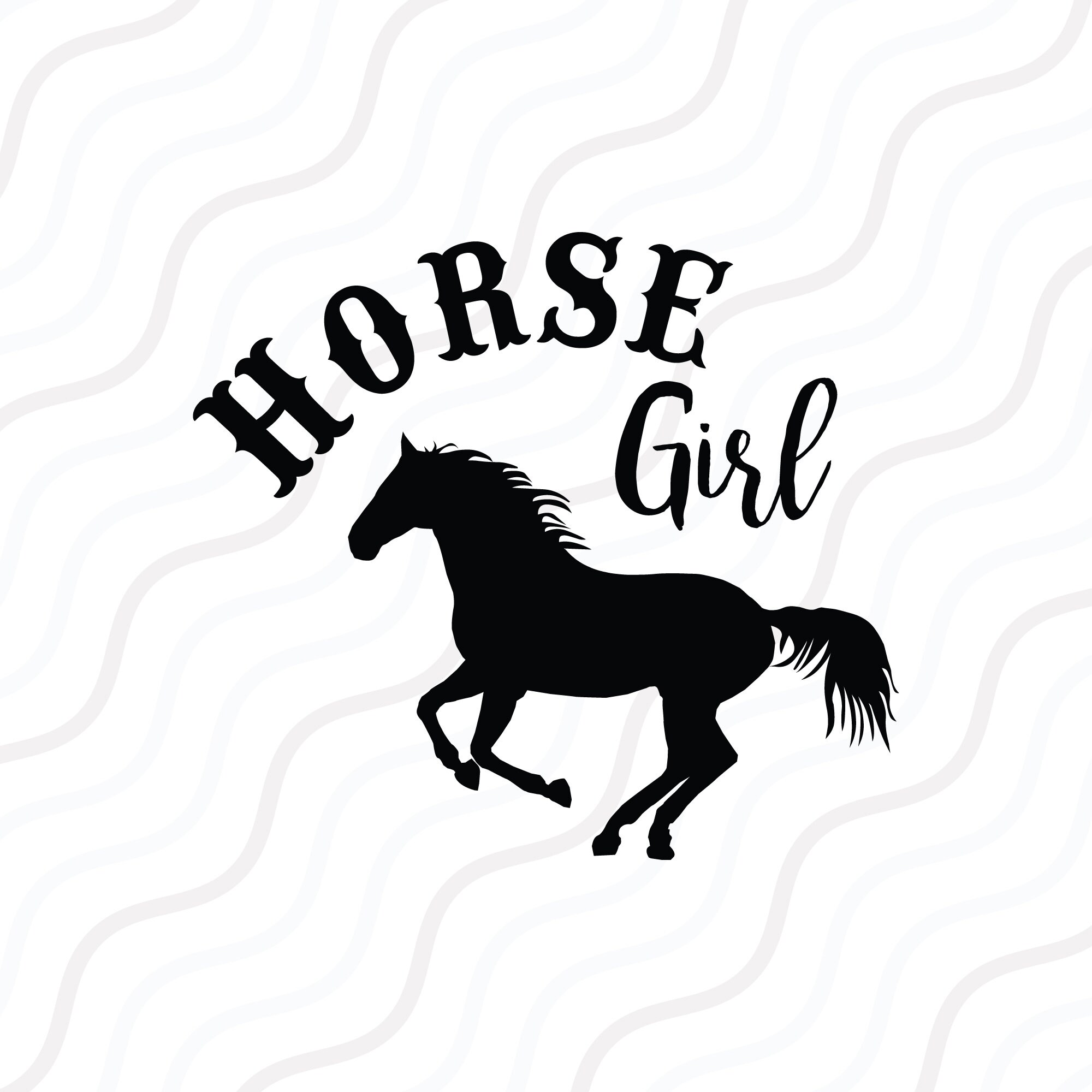 Horse Girl SVG Horse Lover SVG Cut table Designsvgdxfpng Etsy