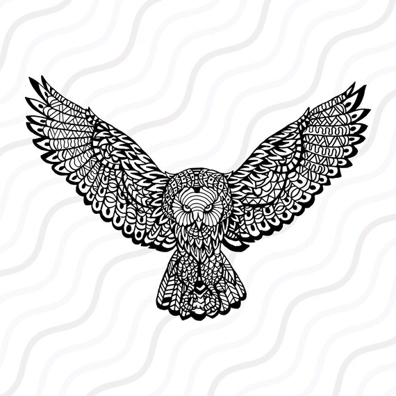 Download Free Ethnic Owl Svg Zentangle Owl Svg Owl Svg Cut Table Etsy SVG DXF Cut File