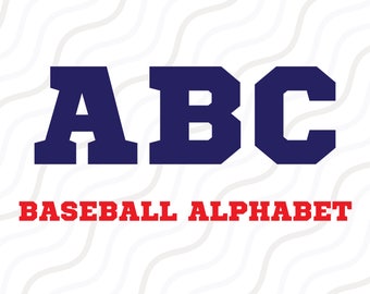 Varsity Font SVG, Baseball Alphabet Svg, Monogram alphabet, Sport Fonts, Cricut Fonts Cut table Design,svg,dxf,png Instant Download