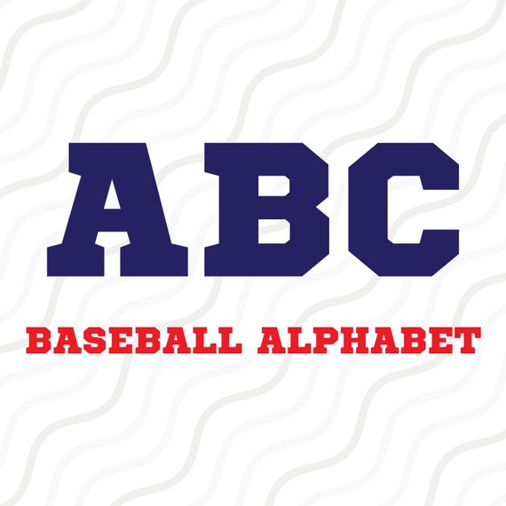 Baseball Font SVG Baseball Alphabet Svg Monogram alphabet | Etsy