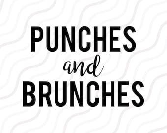 Punches And Brunches SVG, Workout SVG, Fitness Svg,Gym SVG Cut table Design,svg,dxf,png Use With Silhouette Studio & Cricut_Instant Download