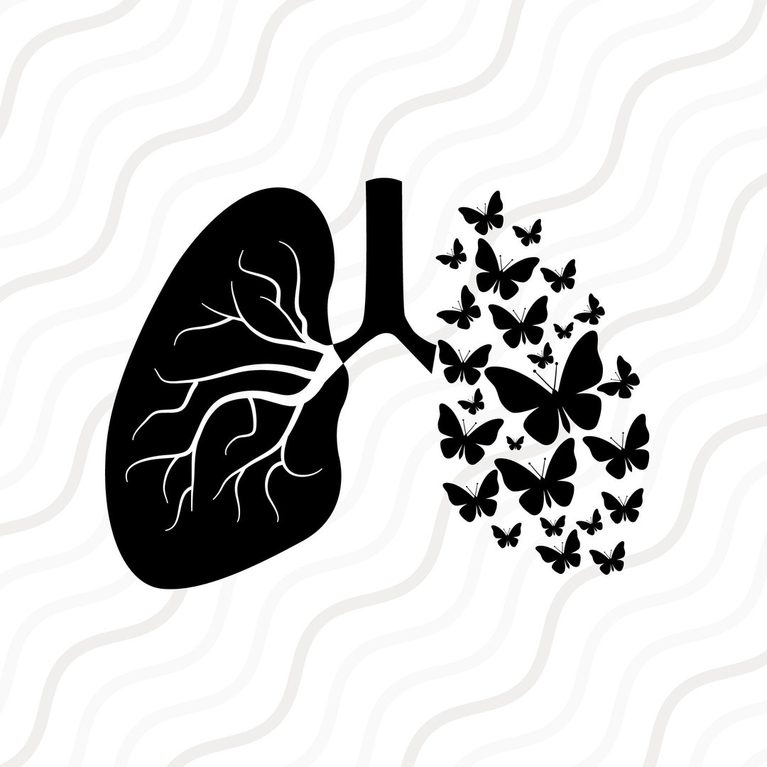 Butterfly Lungs SVG, Lungs SVG, Respiratory Therapist SVG Cut Table Design,svg,dxf,png Use With