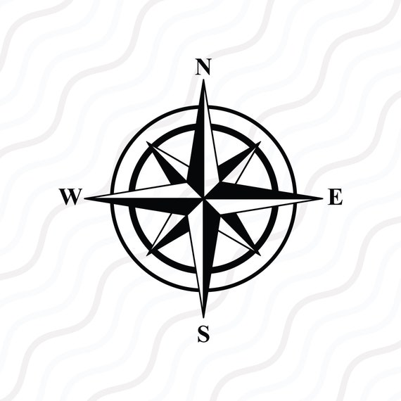 Compass Rose SVG, Nautical Compass SVG, Compass SVG Cut table  Design,svg,dxf,png Use With Silhouette Studio & Cricut_Instant Download