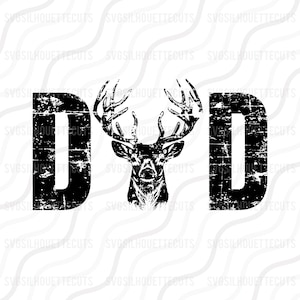Papá cazador SVG, Papá cazador PNG, Día del padre SVG Diseño de mesa de corte, svg, dxf, png Úselo con Silhouette Studio y Cricut_Descarga instantánea