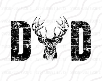 Jagd Dad SVG, Jagd Dad PNG, Vatertag SVG Cut Table Design, SVG, DXF, PNG Verwenden Sie mit Silhouette Studio & Cricut_Digital Download
