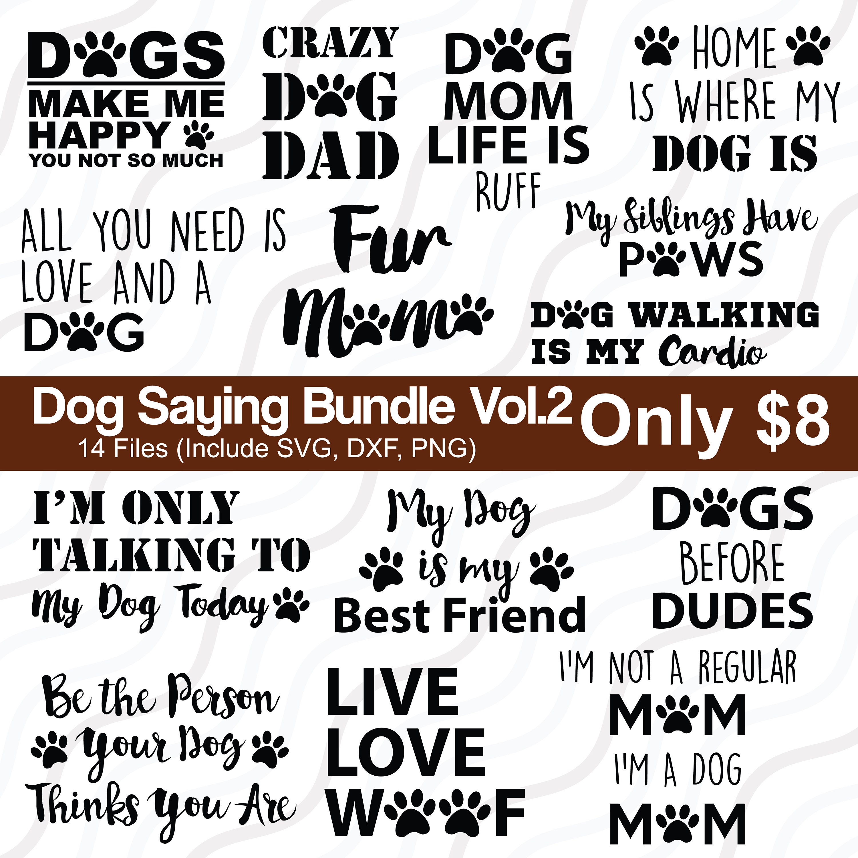 Download Dog Saying Bundle Vol2 Dog Mom Svg Dog Quote Svg Cut Table Etsy