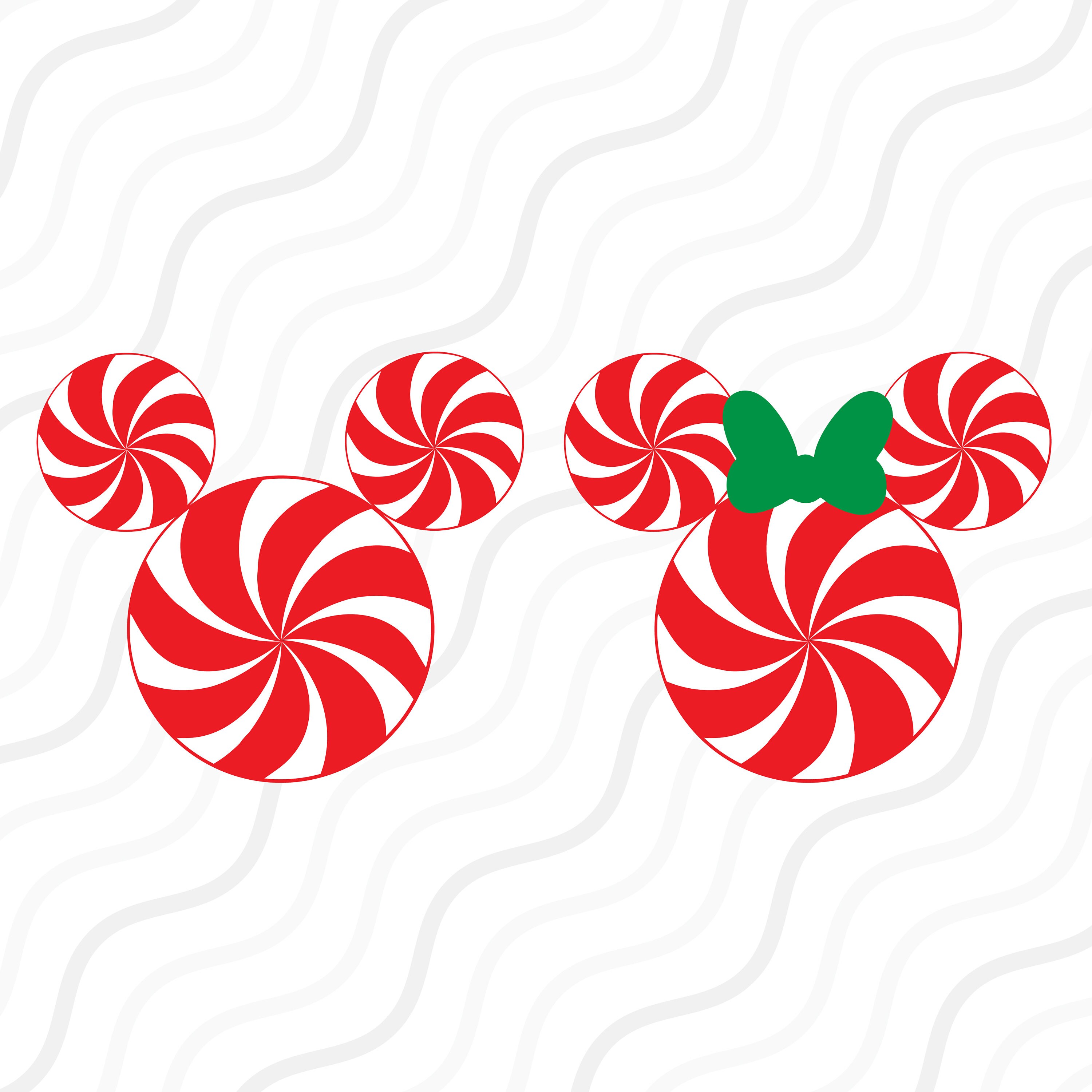 Download Disney Christmas SVG Mickey and Minnie Peppermint SVG Cut ...