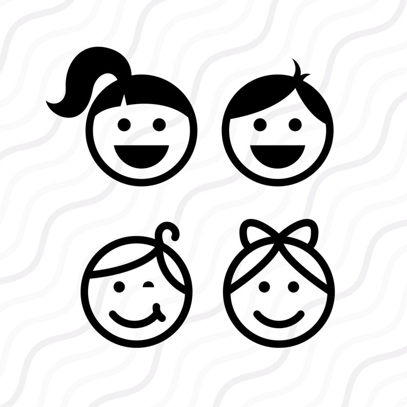 Download Kid Svg Cut Table Design Svg Dxf Png Use With Silhouette Studio Cricut Instant Download Face Svg Kid Silhouette Kids Face Svg Craft Supplies Tools Visual Arts Vadel Com