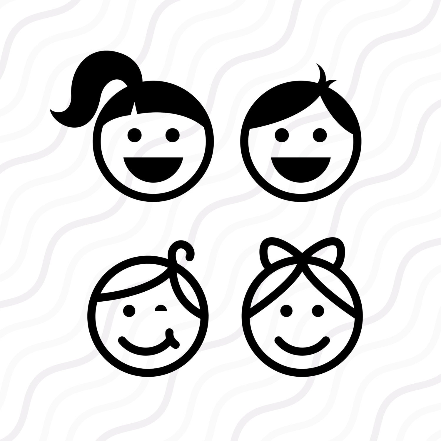 Download Kids Face Svg Face Svgkid Silhouette Kid Svg Cut Table Etsy