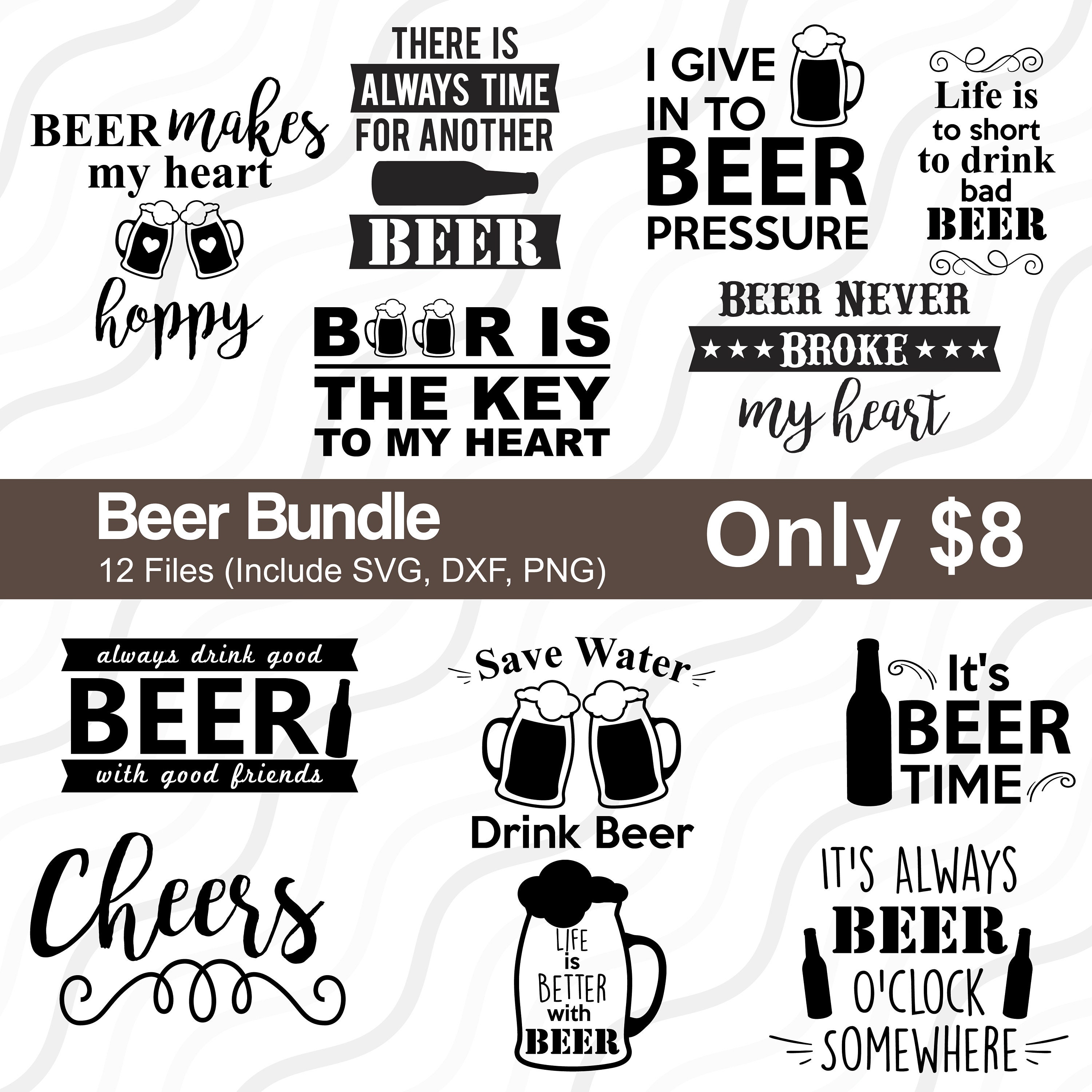 Download Beer Bundle SVG Beer Mug svg Beer Quote SVG Cut table | Etsy