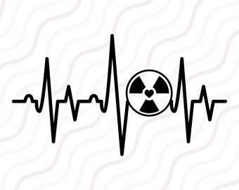 Radiology Heartbeat SVG: Rad Tech Cut File (Digital Download)