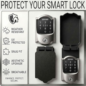 Schlage Arrive / Schlage Encode / Schlage Connect Lock Sun & Weather Guard Cover And Protector
