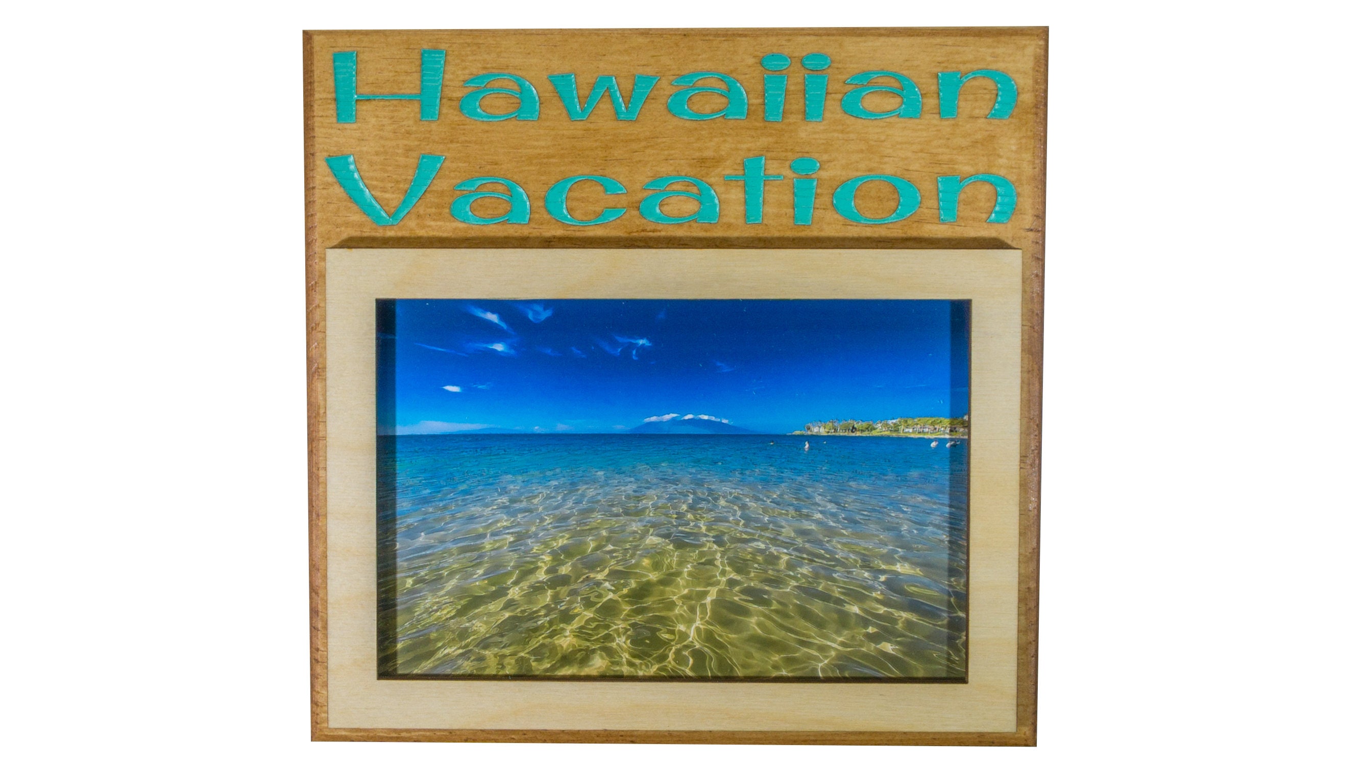 Hawaiian Vacation Picture Frame Free Wood 50