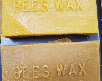 Beeswax Bars (5), WHITE or YELLOW 1 oz bars, 100% USA Bee wax (No