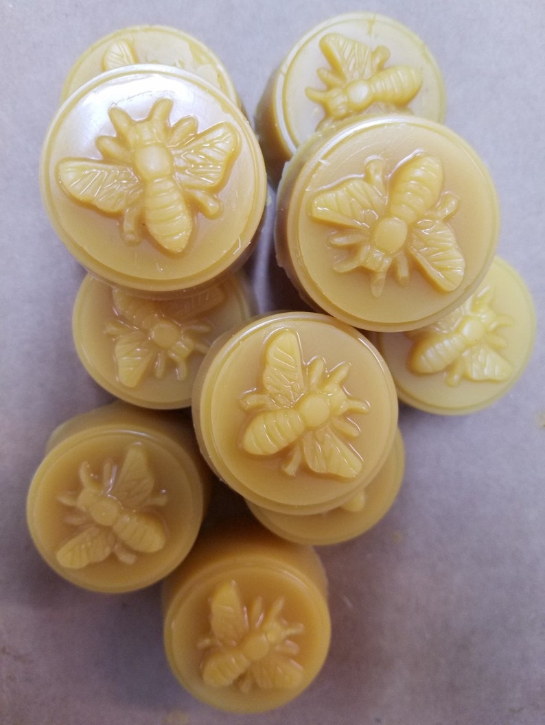 Pure Beeswax Honey Bee Tarts Beeswax Melts 100 Beeswax Etsy