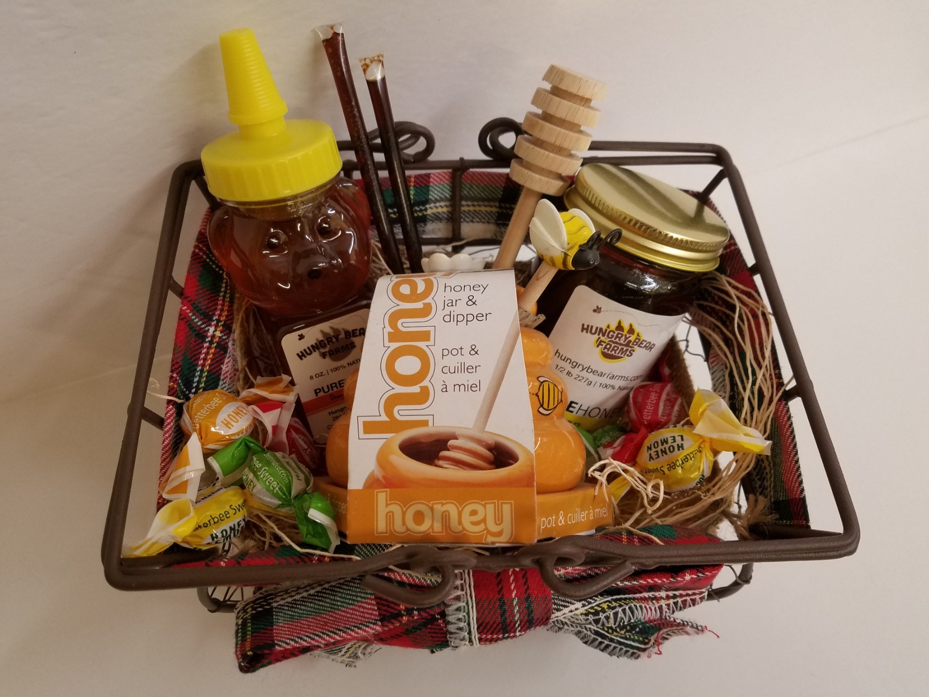Seasonal Honey Gift Basket Small Sized Etsy