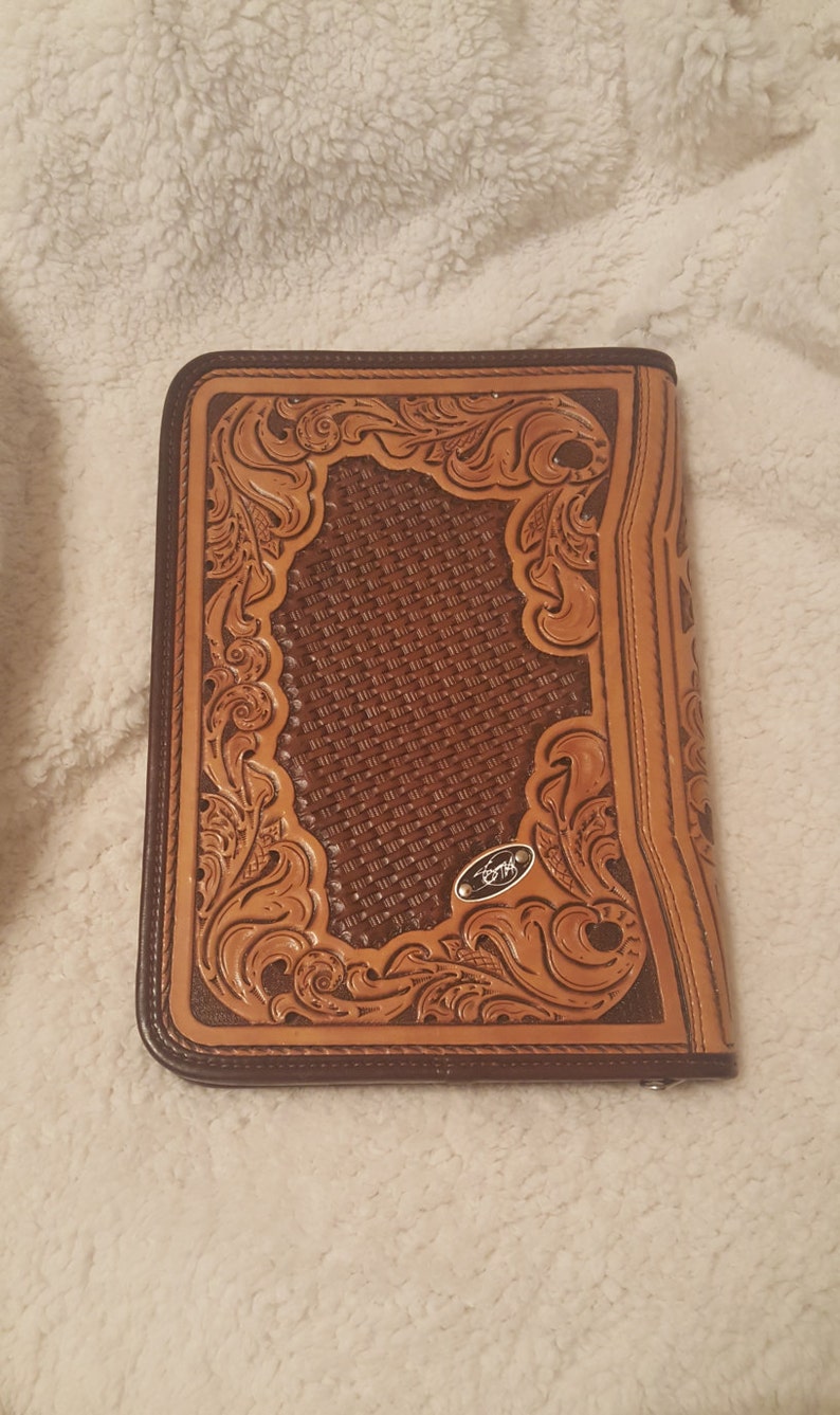 Handmade custom leather portfolio made to order Etsy