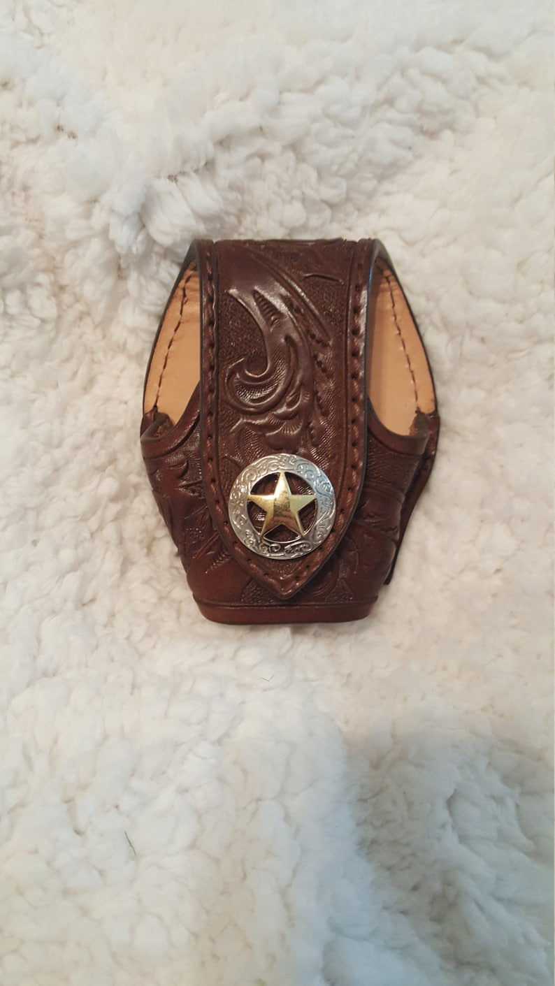 Handmade Tooled Leather Handcuff Case for Duty Belt Etsy