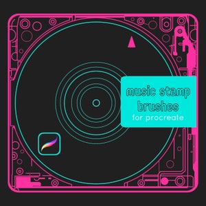 11 Music Stamp Brushes for Procreate + Procreate Dreams