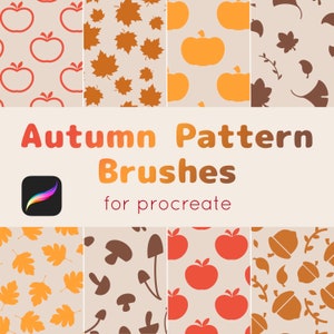 8 Autumn Pattern Brushes for Procreate + Procreate Dreams
