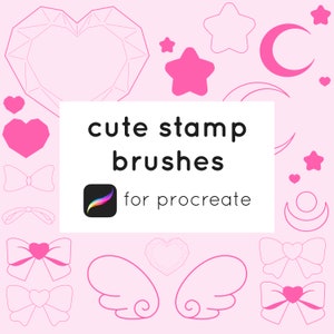 12 Cute Stamp Brushes for Procreate + Procreate Dreams